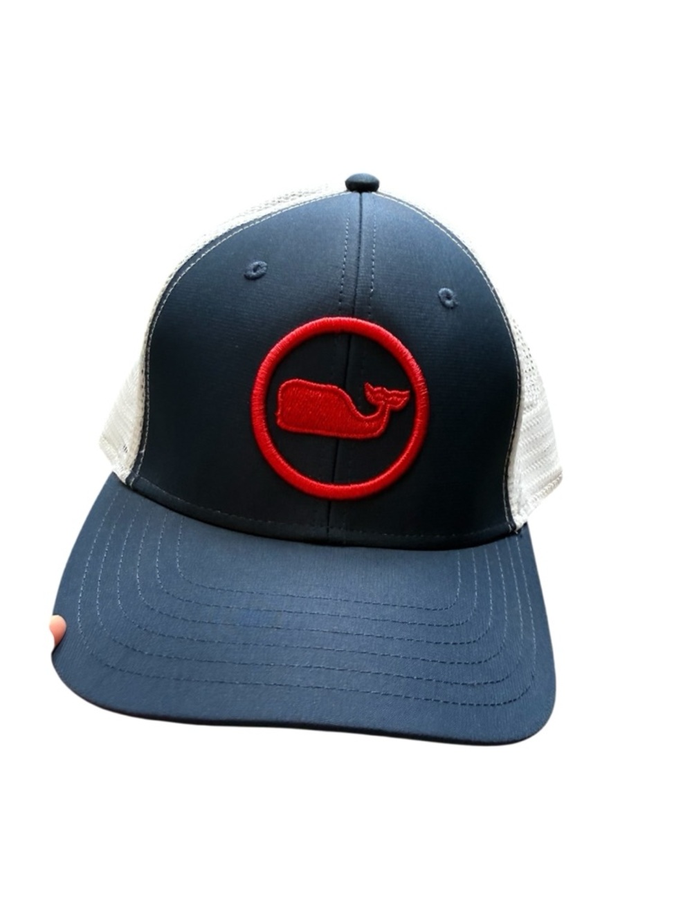 NWOT Vineyard Vines White Cap with Red Whale Emblem